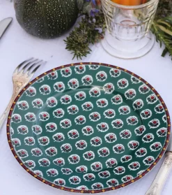 Souleiado Vaisselle | Nos Tables Automnales | Assiette à dessert FLEUR D'ARLES