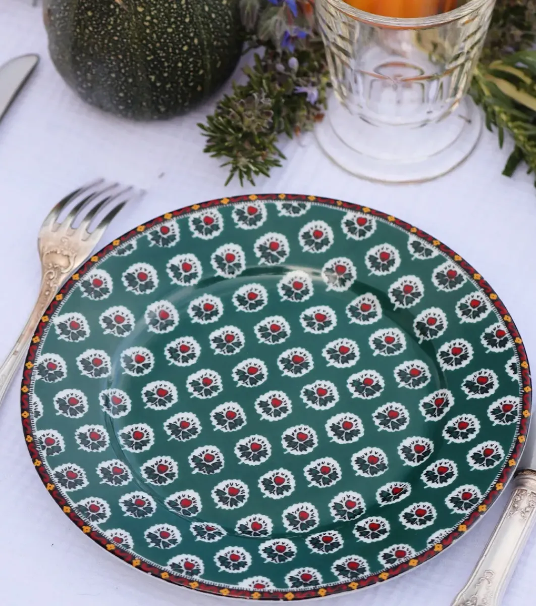 Souleiado Vaisselle | Nos Tables Automnales | Assiette à dessert FLEUR D'ARLES