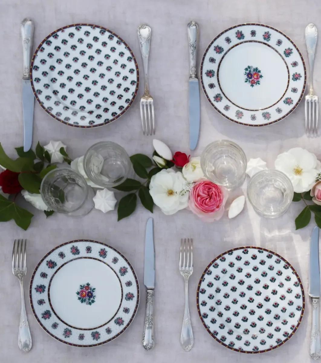 Souleiado Vaisselle | Nos Tables Automnales | Assiette à dessert FLEUR D'ARLES