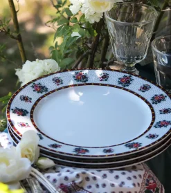 Souleiado Vaisselle | Nos Tables Automnales | Assiette plate Frise POMPADOUR
