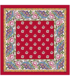 Femme Souleiado Toute La Collection | Fille | Bandana coton GROSSE ROSE 60 x 60 cm
