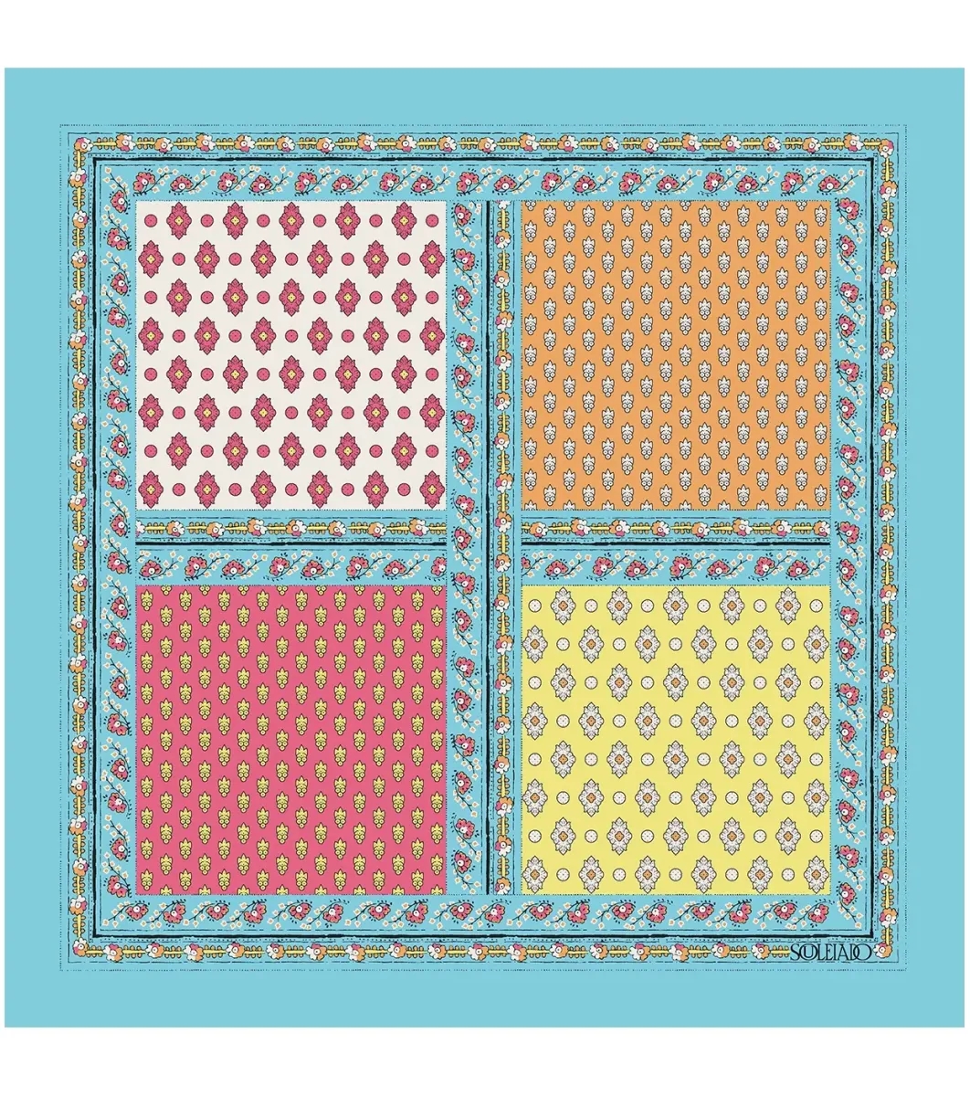 Femme Souleiado Carré Coton | Toute La Collection | Bandana coton ITALIENNE 60 x 60 cm