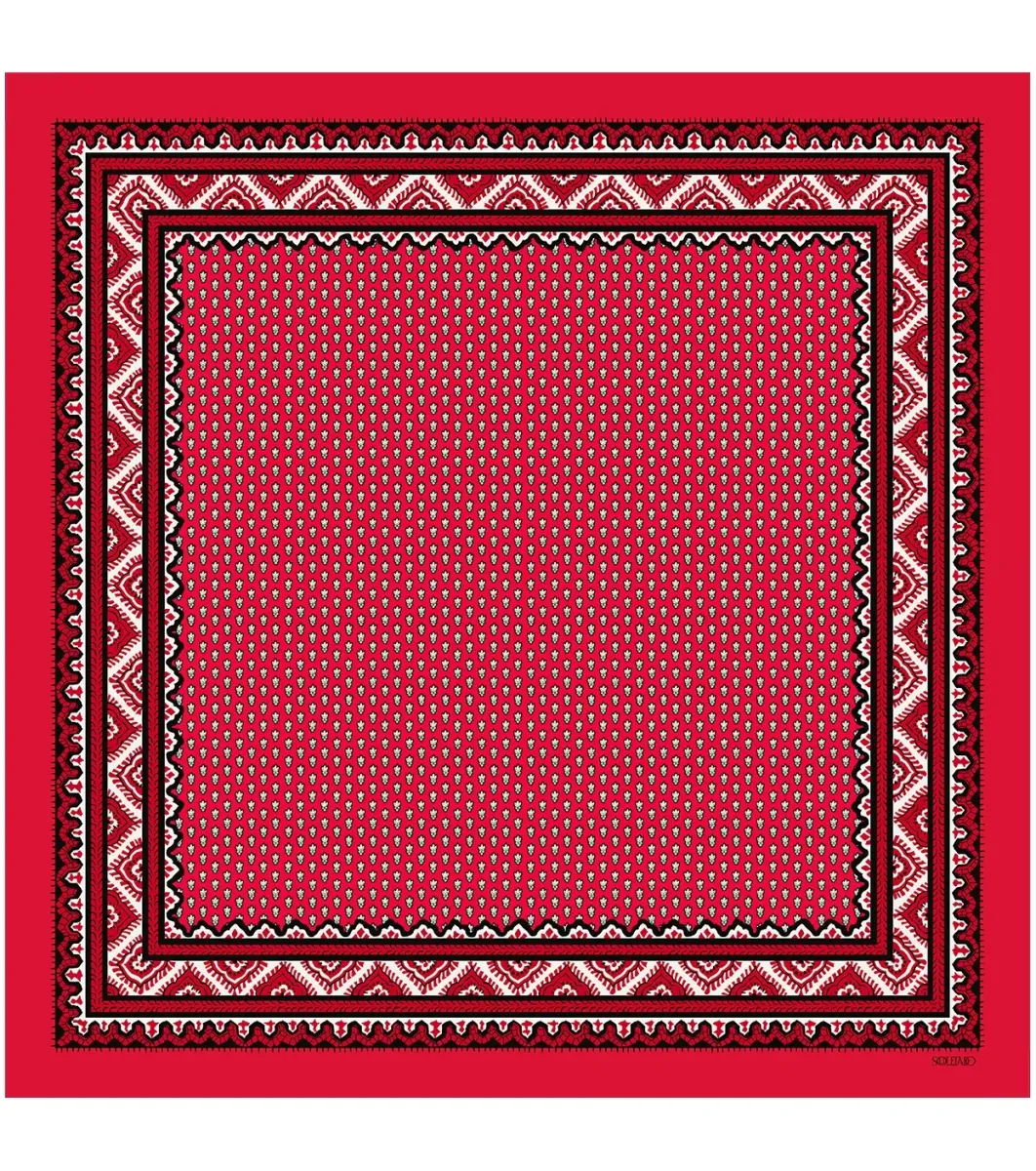 Femme Souleiado Carré Coton | Toute La Collection | Bandana coton MINI MOUCHE 60 x 60 cm