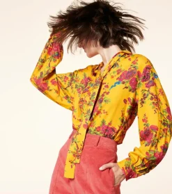 Femme Souleiado Chemises & Blouses | Blouse AÏDA Jardins de Saint Rémy ocre rose