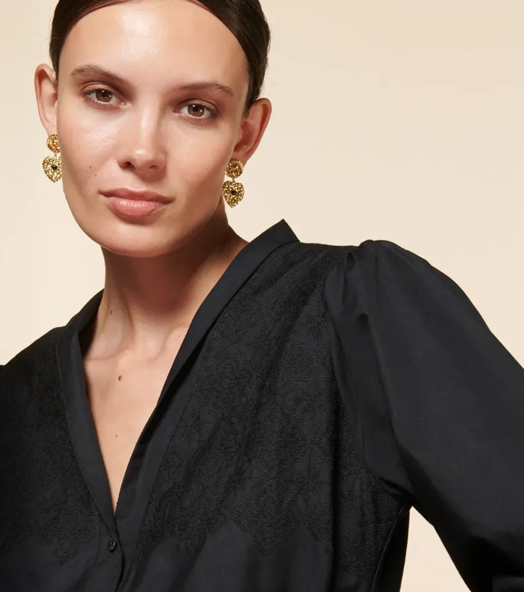 Femme Souleiado Chemises & Blouses | Blouse ARLÉSIENNE Dentelle e
