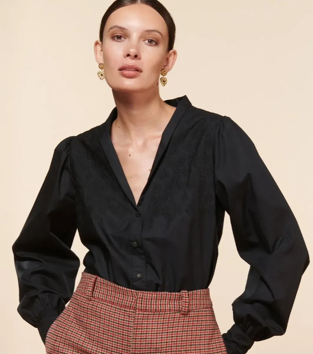 Femme Souleiado Chemises & Blouses | Blouse ARLÉSIENNE Dentelle e