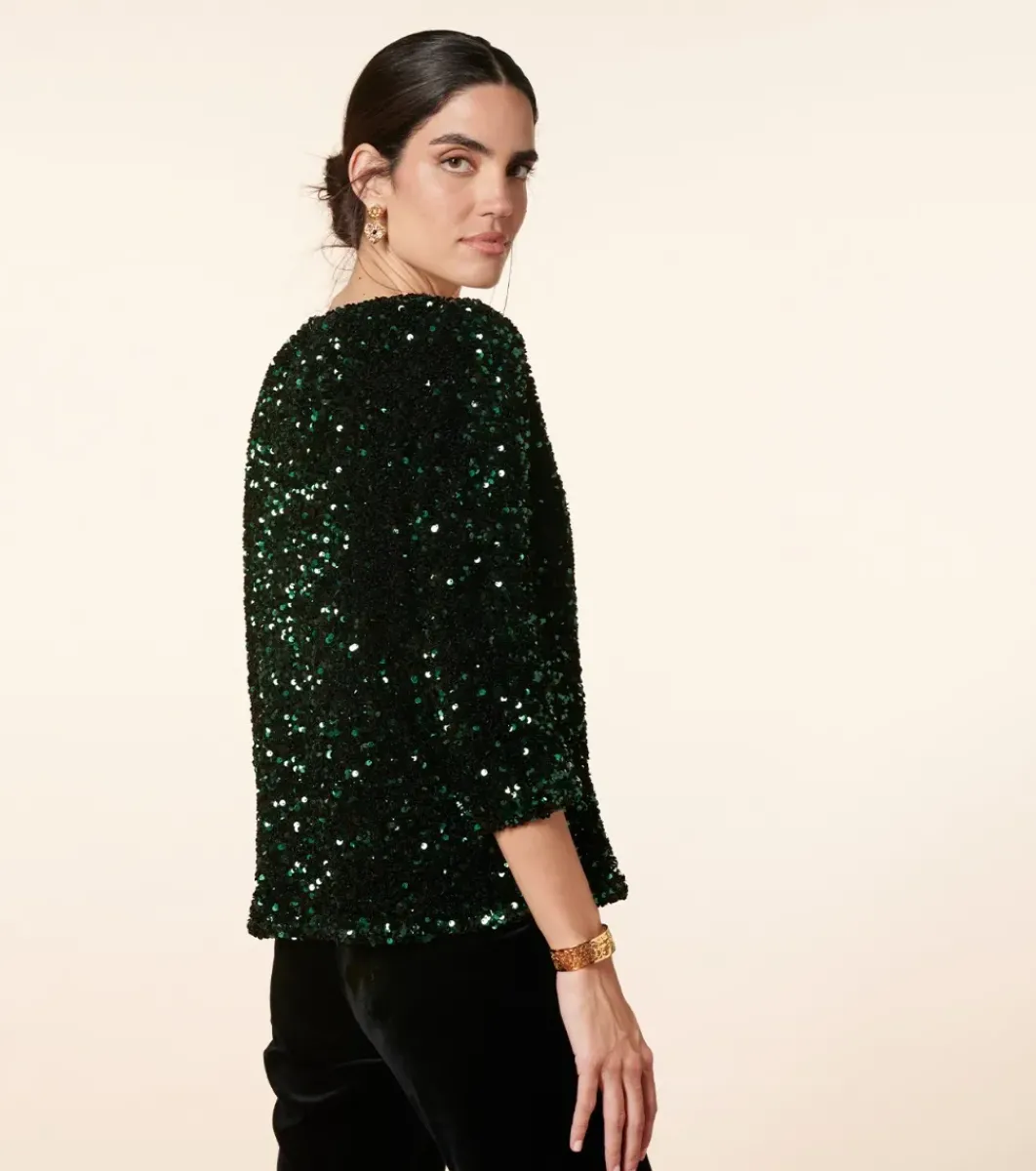 Femme Souleiado Chemises & Blouses | Blouse ERIS Sequins foncé