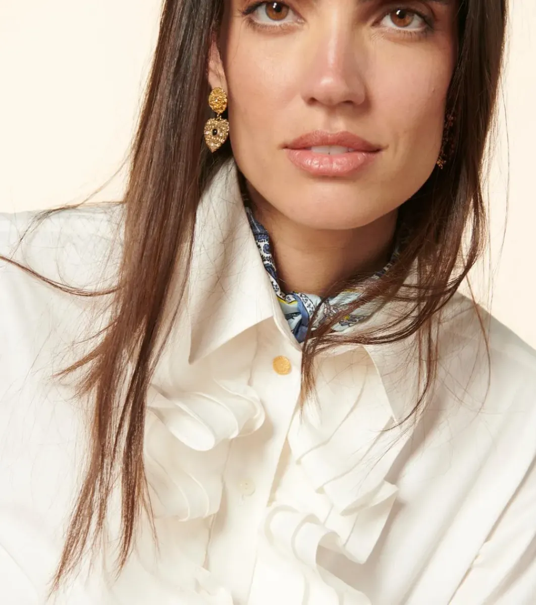 Femme Souleiado Chemises & Blouses | Blouse JOSEFINA Jabot uni