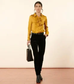 Femme Souleiado Chemises & Blouses | Blouse JOSEFINA Jacquard Trèfle bronze