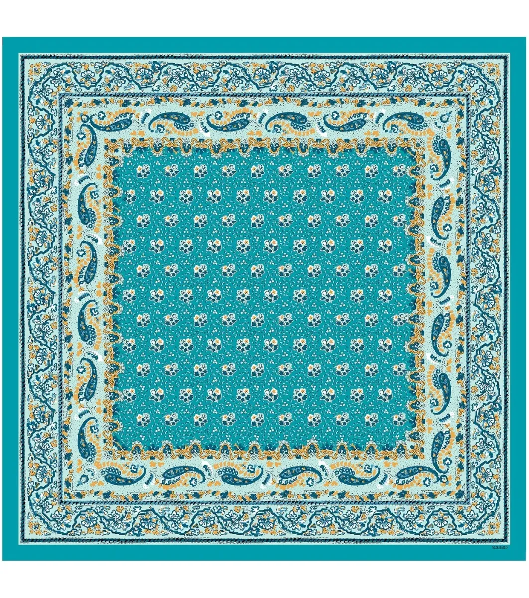 Femme Souleiado Carré Coton | Toute La Collection | Carré de coton MOURIES 90 x 90 cm