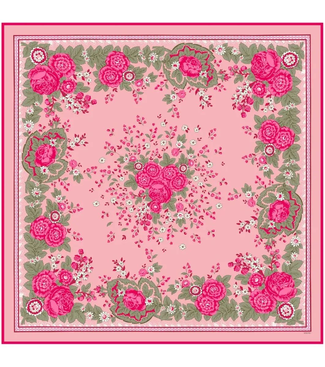 Femme Souleiado Carré Soie | Toute La Collection | Carré de soie double face ARLATEN 120 x 120 cm