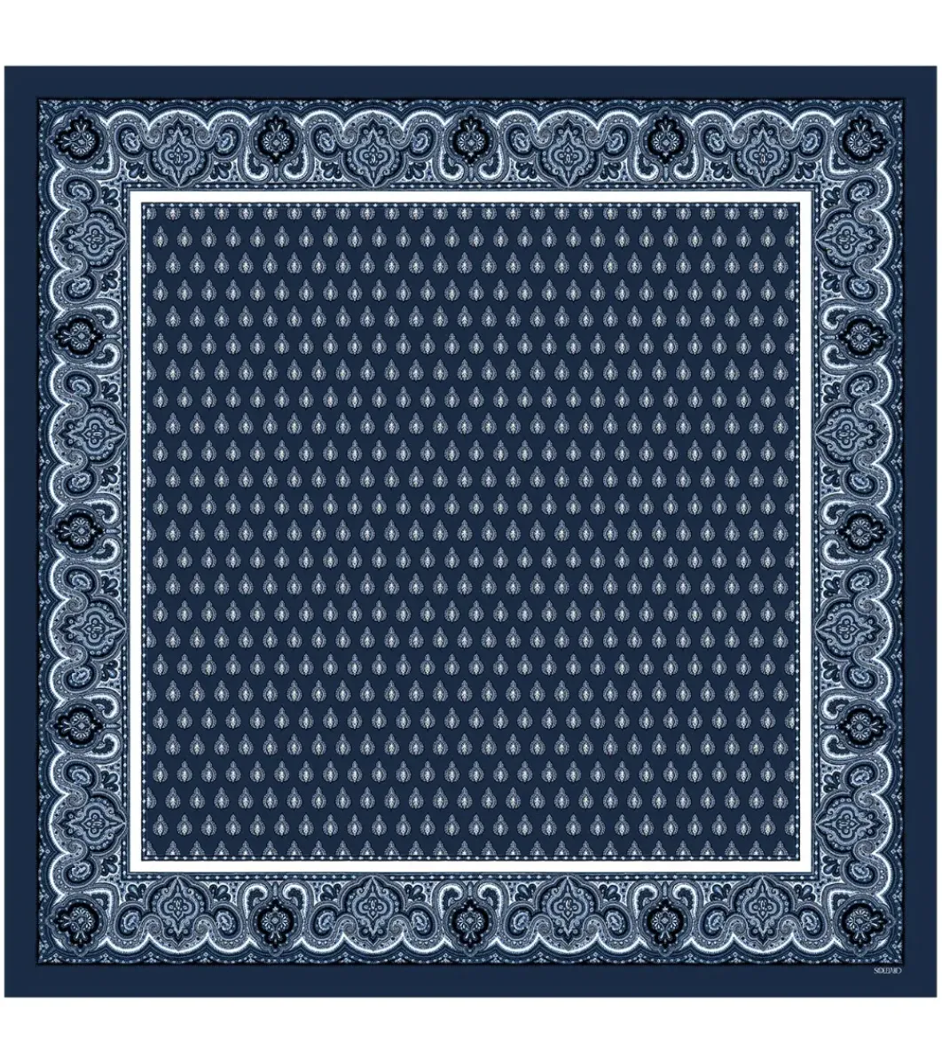 Femme Souleiado Carré Soie | Toute La Collection | Carré de soie LE VOL DU SCARABEE 90 x 90 cm
