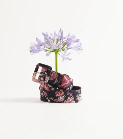 Femme Souleiado Ceintures | Ceinture Femme BEATRIZ Héron marine fuchsia