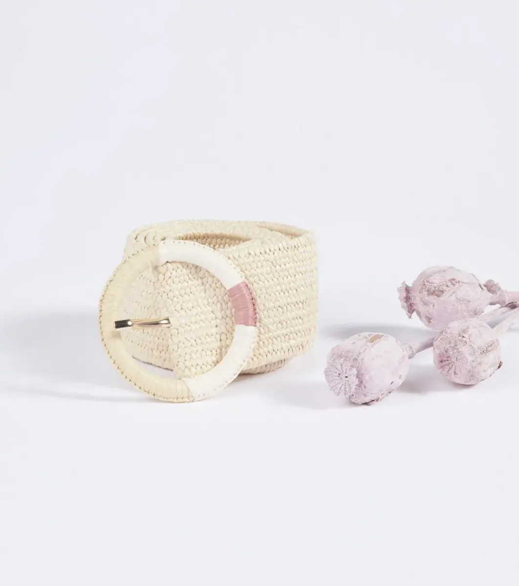 Femme Souleiado Ceintures | Ceinture Femme ESMÉ Raphia naturel