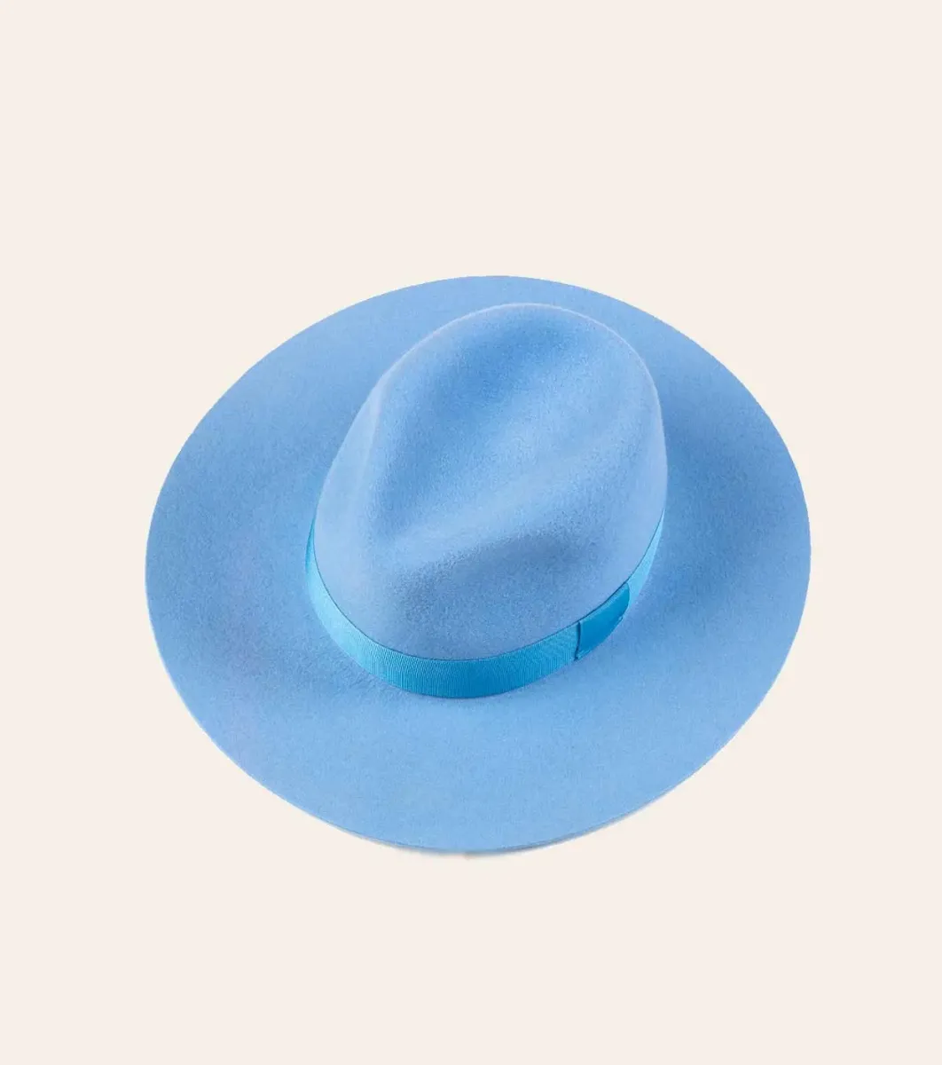 Femme Souleiado Accessoires Mode | Chapeau cloche feutre bleu horizon