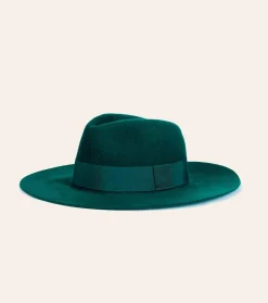 Femme Souleiado Accessoires Mode | Chapeau cloche feutre vert bouteille