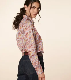 Femme Souleiado Chemises & Blouses | Chemise DIEGA Alice bleu rose