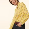 Femme Souleiado Chemises & Blouses | Chemise ELINA Fleur d'Arles lime rouge