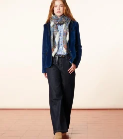 Femme Souleiado Chemises & Blouses | Chemise ELINA Fleur des Champs rouge bleu
