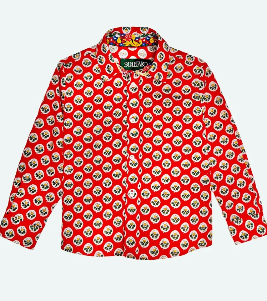 Enfant Souleiado Garçon | Fille | Chemise Enfant PITCHOUN Fleur d'Arles