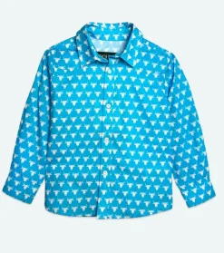 Enfant Souleiado Garçon | Fille | Chemise Enfant TEXANE Mini Taureau bleu klein blanc