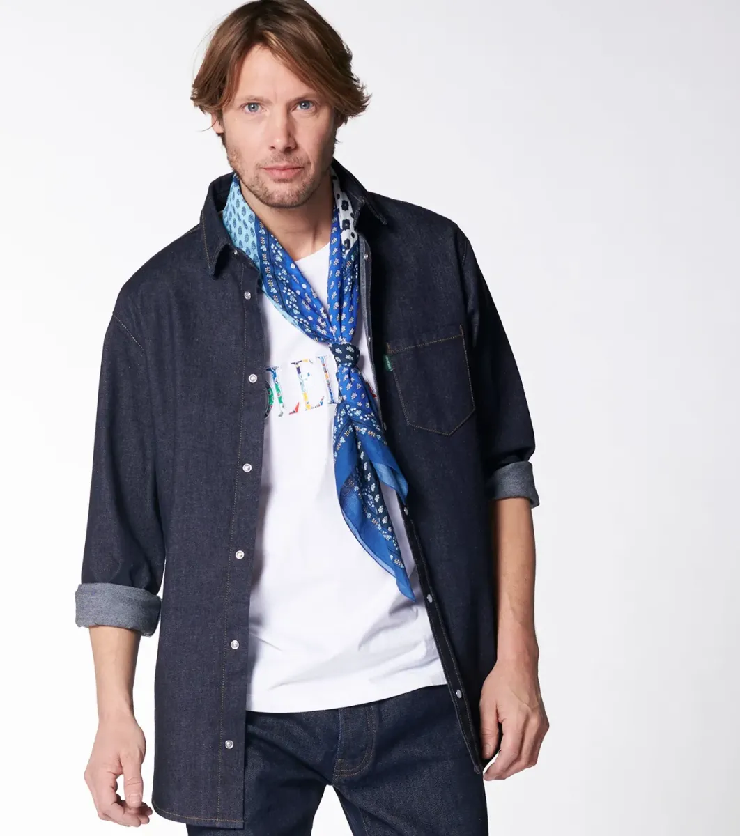 Homme Souleiado Chemises | Chemise JULIEN Denim Brut