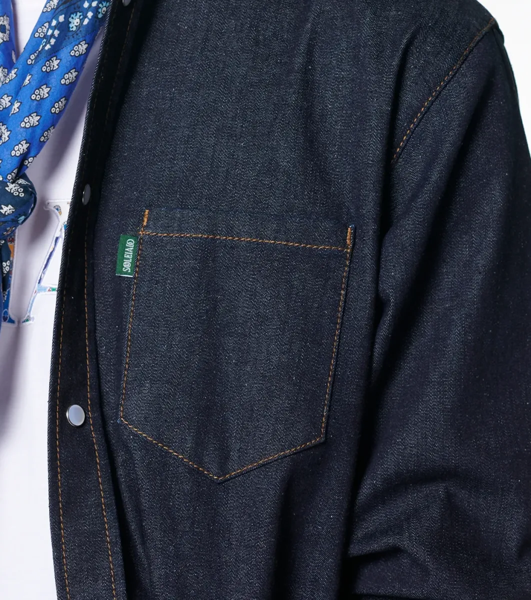 Homme Souleiado Chemises | Chemise JULIEN Denim Brut