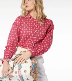Femme Souleiado Chemises & Blouses | Chemise LENA Merveille Fuchsia