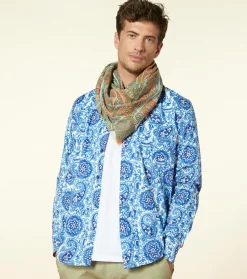 Homme Souleiado Chemises | Chemise MILO Kerala blanc bleu