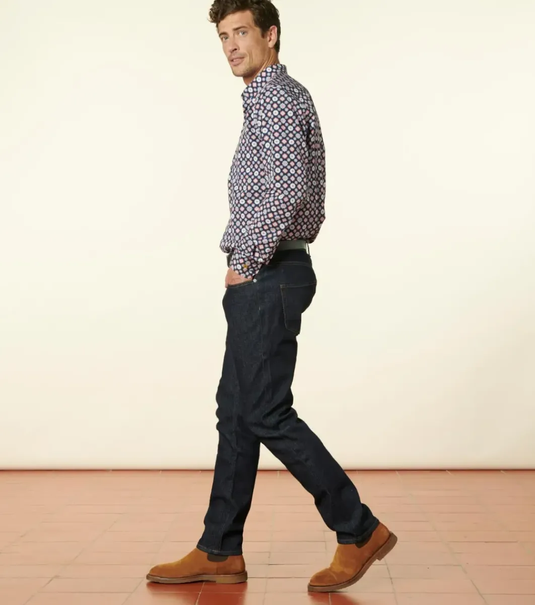 Homme Souleiado Chemises | Chemise MILO Maillane marine rouge