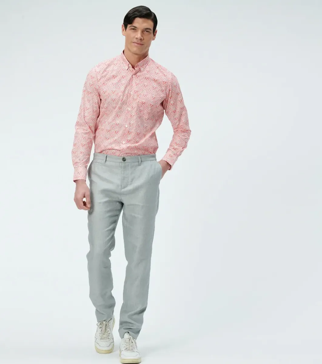 Homme Souleiado Chemises | Chemise MILO Petit Rêve d'Orient rouge ciel