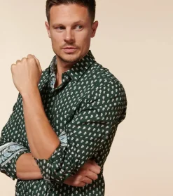 Homme Souleiado Chemises | Chemise REGULAR FREDERI Mouche cyprès
