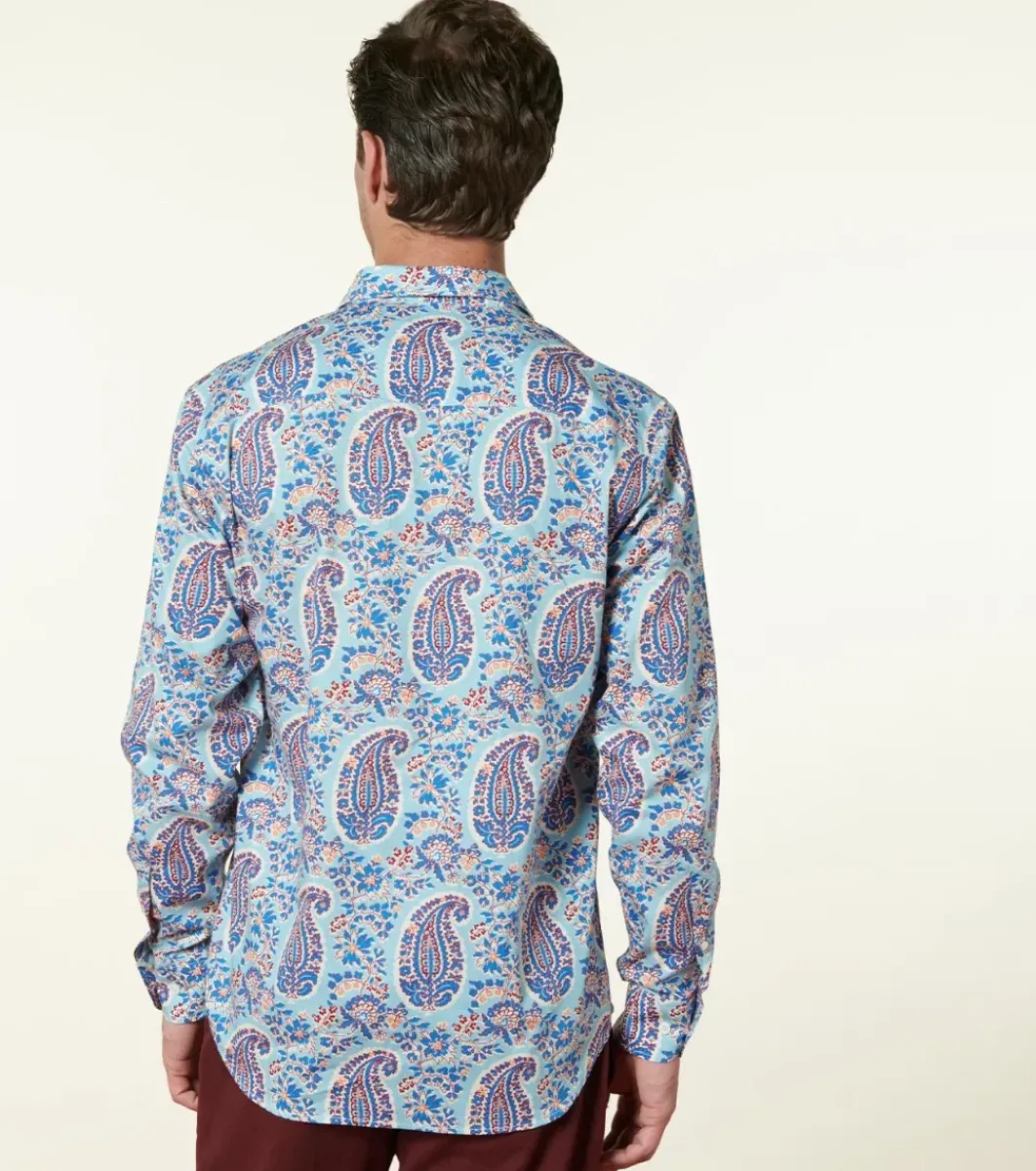 Homme Souleiado Chemises | Chemise REGULAR Max ciel orange