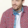 Homme Souleiado Chemises | Chemise REGULAR Palmette rouge bleu