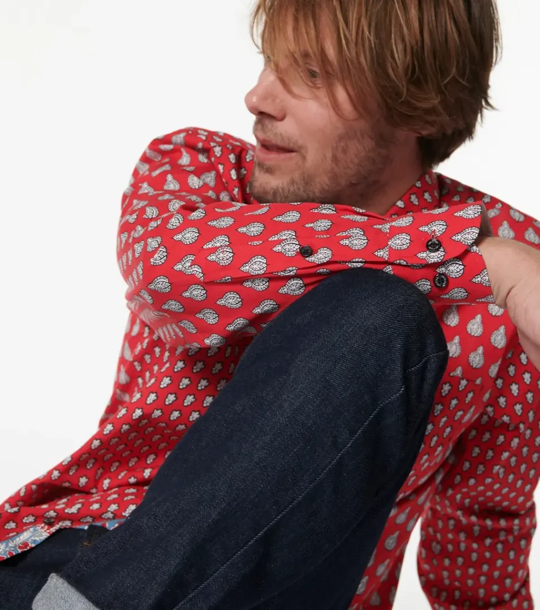 Homme Souleiado Chemises | Chemise REGULAR Patch Mouche Scarabée