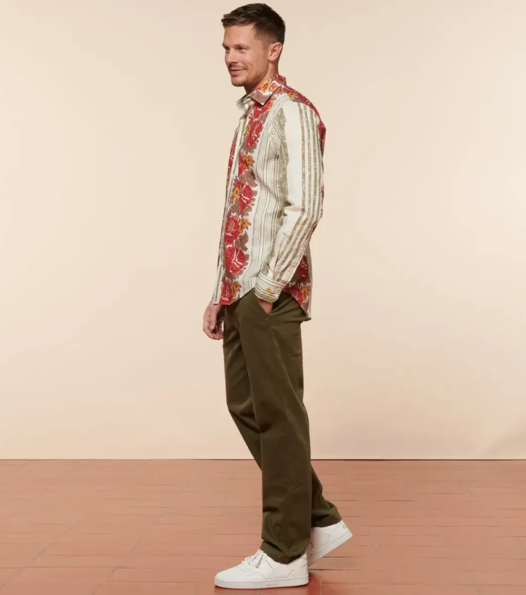 Homme Souleiado Chemises | Chemise SLIM ALPHONSE Chantal rouge