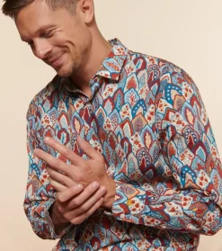 Homme Souleiado Chemises | Chemise SLIM ALPHONSE Plume brique