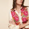 Femme Souleiado Chemises & Blouses | Chemise SLIM ELINA Chantal écru fuchsia