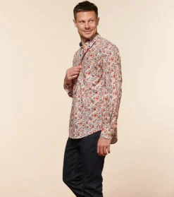 Homme Souleiado Chemises | Chemise SLIM MILO Petit Perse blanc multico