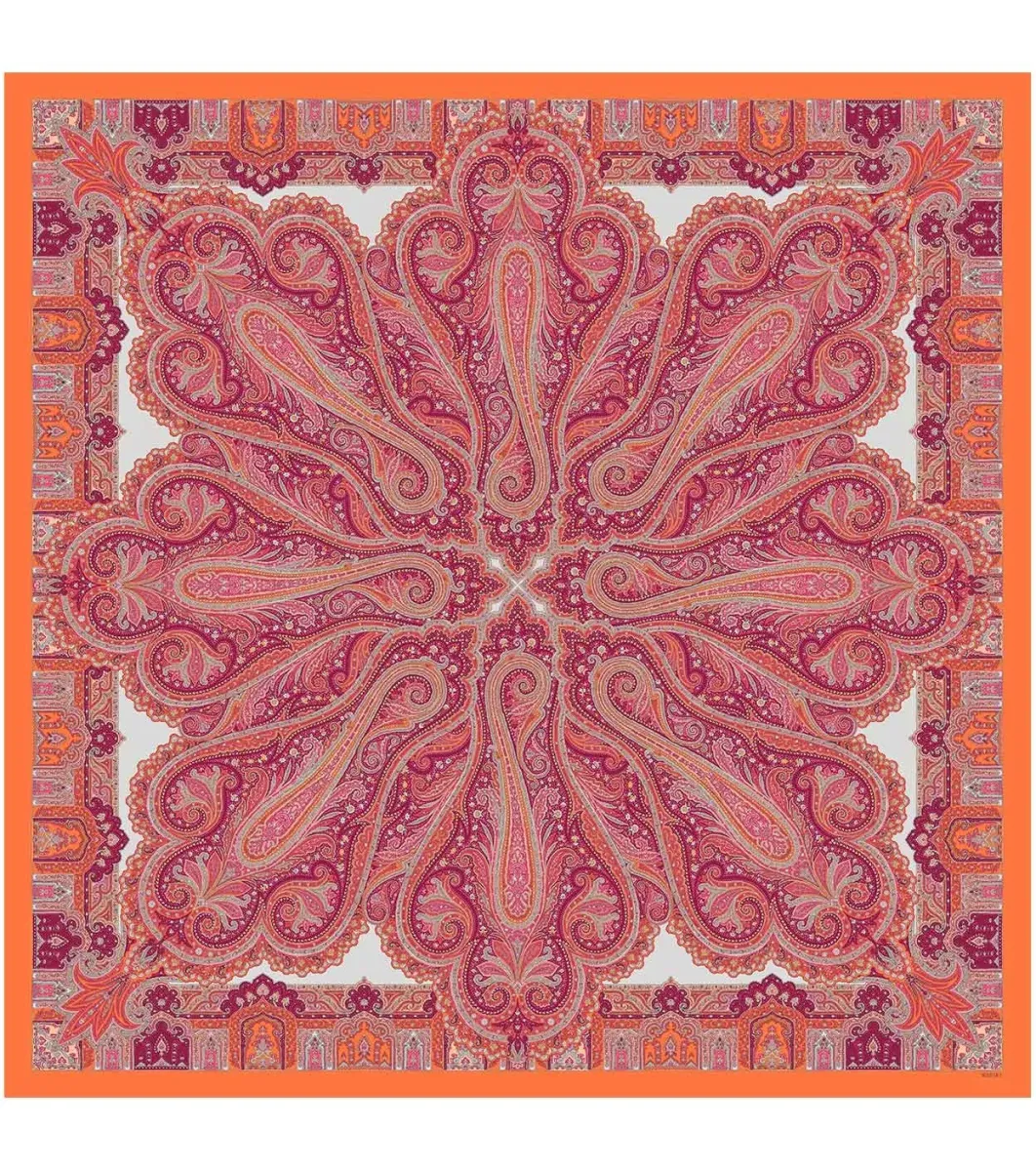Femme Souleiado Châle | Toute La Collection | Châle en soie GRAND CACHEMIRE 135 x 135 cm