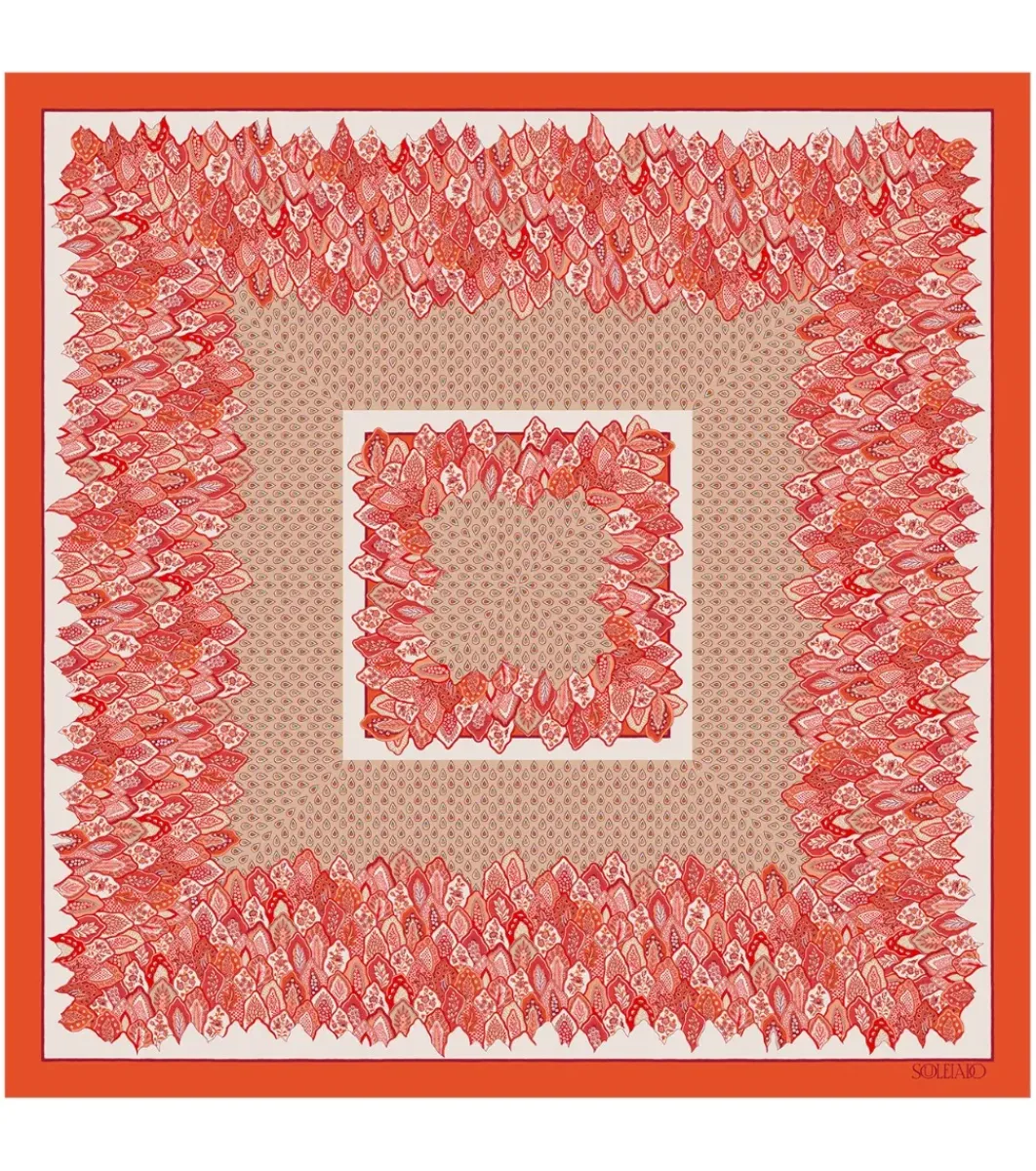 Femme Souleiado Châle | Toute La Collection | Châle en soie PARADISO 135 x 135 cm