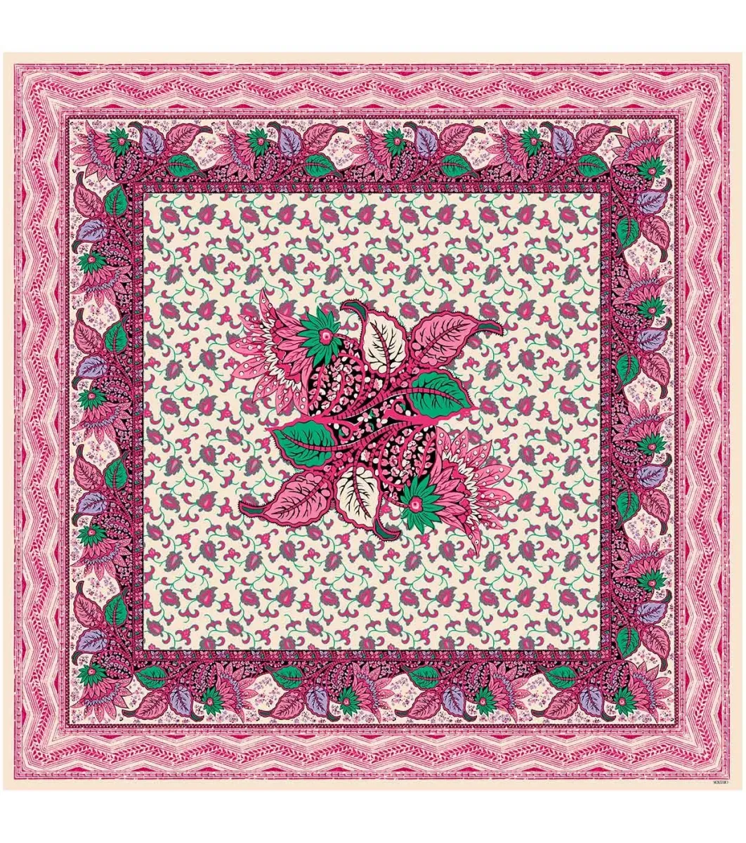 Femme Souleiado Châle | Toute La Collection | Châle en soie SAINT REMY 135 x 135 cm