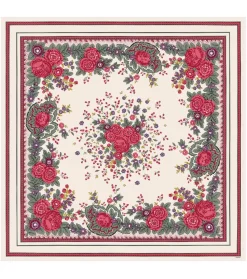Femme Souleiado Châle | Toute La Collection | Châle laine et soie ARLATEN écru 140 x 140 cm