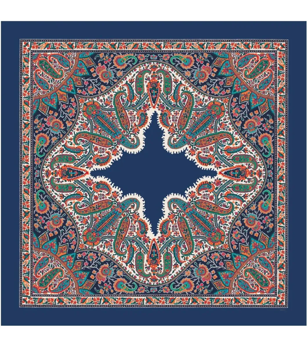 Femme Souleiado Châle | Toute La Collection | Châle laine et soie SLAVE 140 x 140 cm
