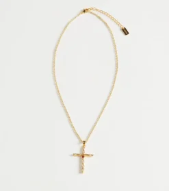 Femme Souleiado Bijoux | Collier Croix ARLÉSIENNE fine