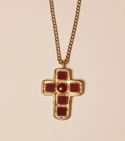 Femme Souleiado Bijoux | Collier Croix OCCITANE