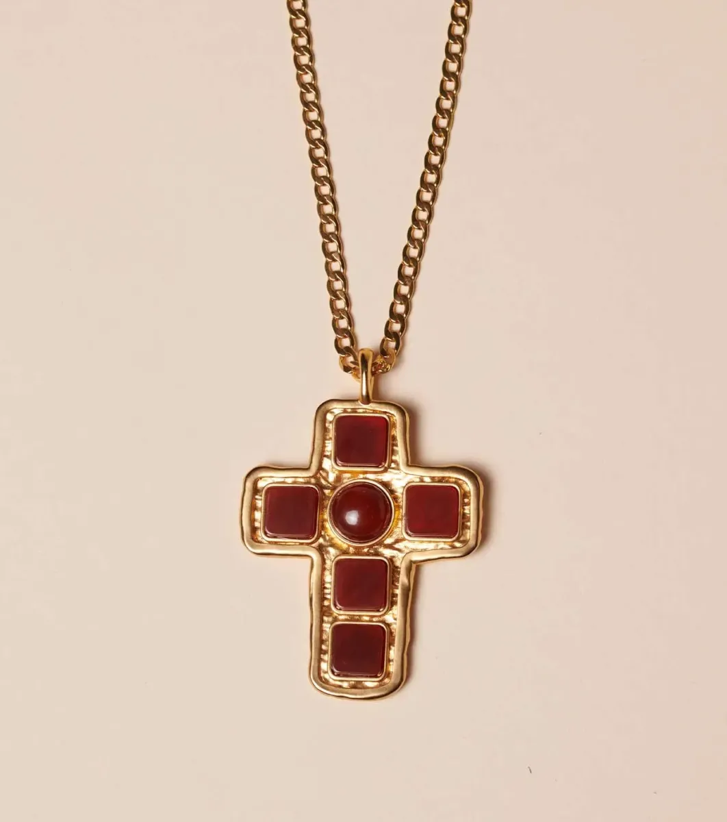 Femme Souleiado Bijoux | Collier Croix OCCITANE