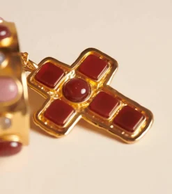 Femme Souleiado Bijoux | Collier Croix OCCITANE
