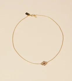 Femme Souleiado Bijoux | Collier Merveilleuse ajourée Grenat
