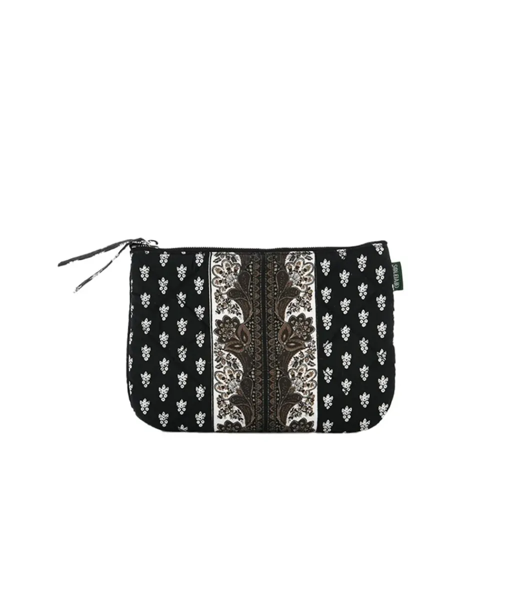 Femme Souleiado Sacs | Compagnon PITCHOUN La Mouche Blanc fond noir